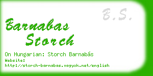 barnabas storch business card